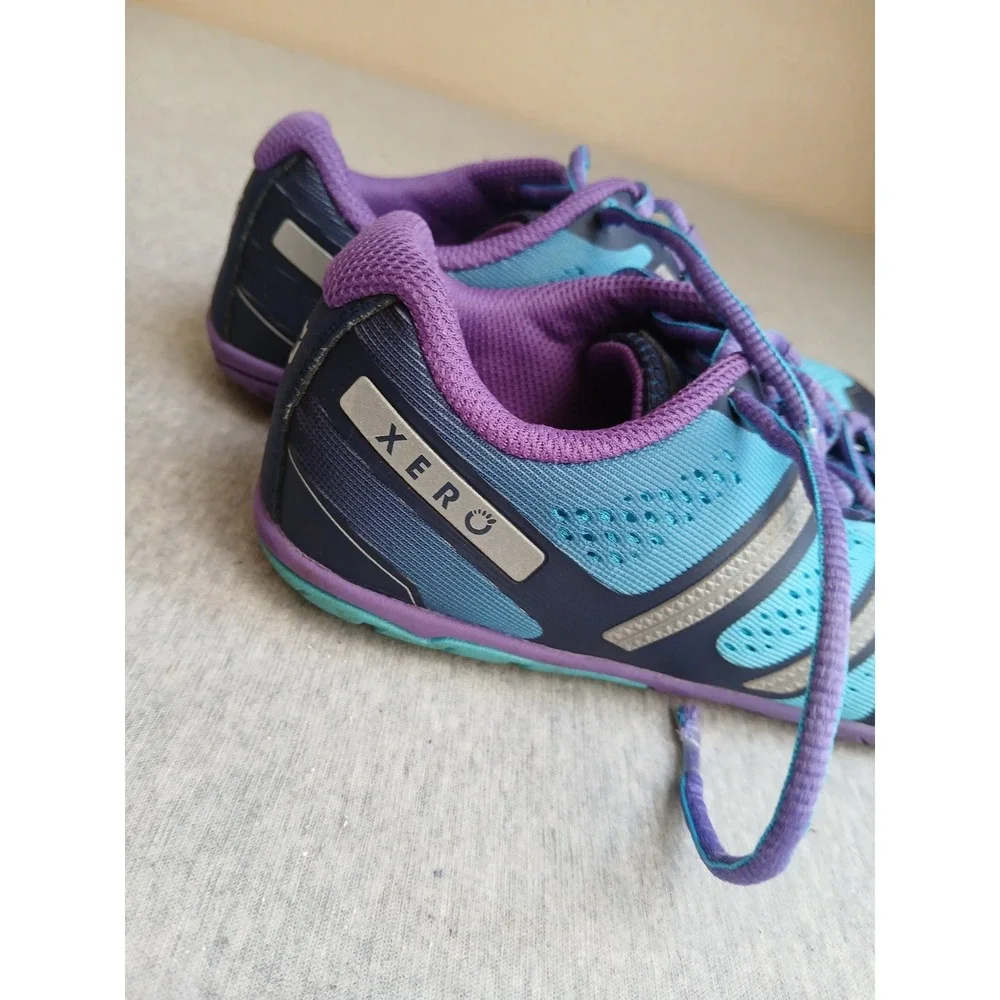Xero Shoes Womens 8 Zero Drop Lace Up Comfort Casual Walking Blue Purple
